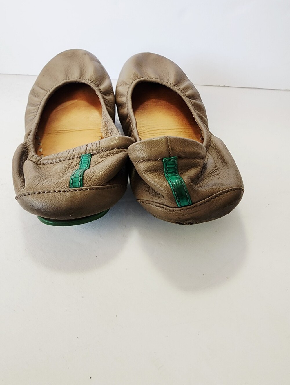 Tieks Gray Leather Slip-On Ballet Flats Size 7 - Picture 5 of 8